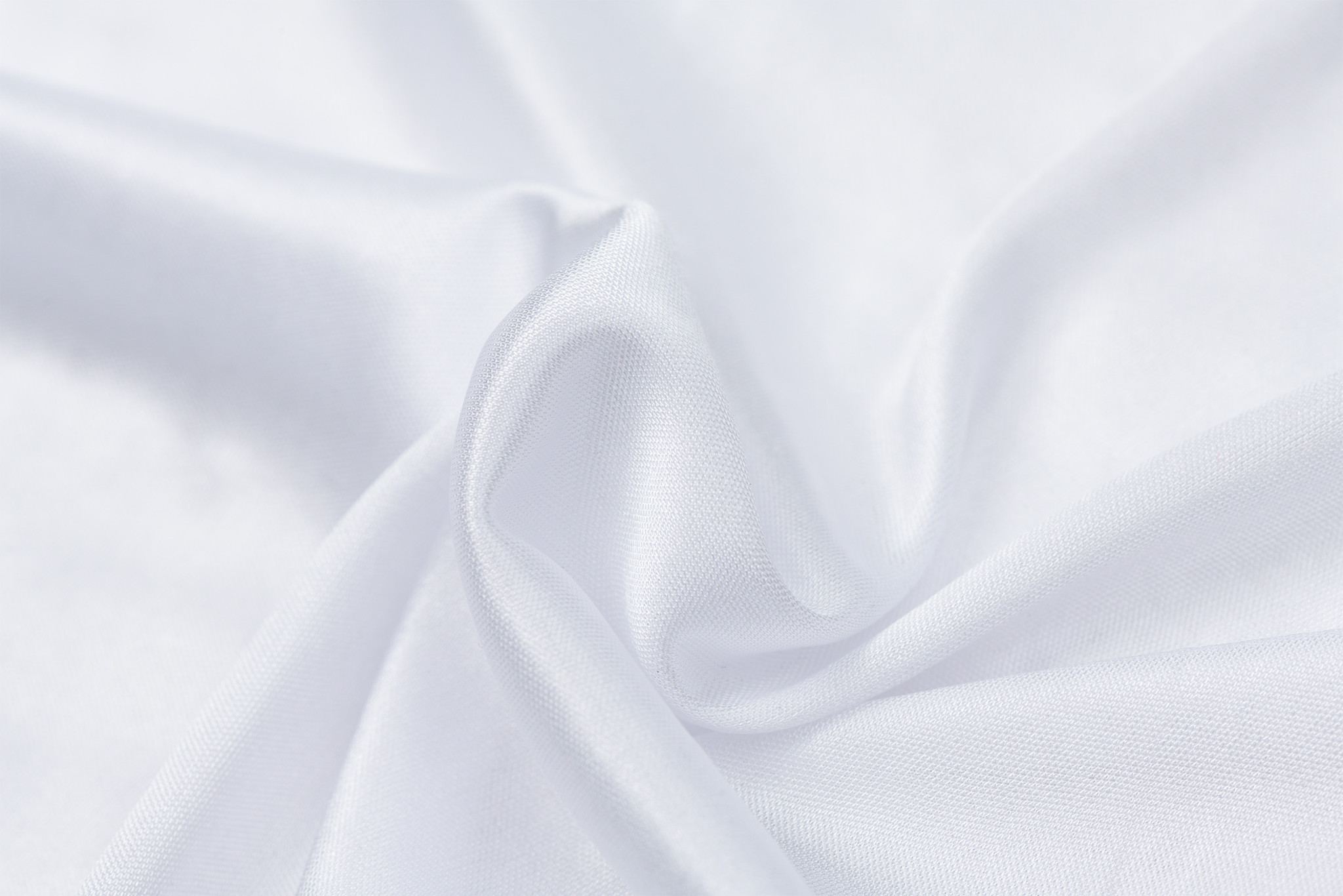 Charmeuse Stretch Voering Stof Wit  – Glanzend & Soepel