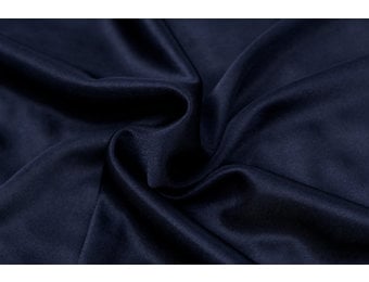 Charmeuse Stretch Voering Stof Marine