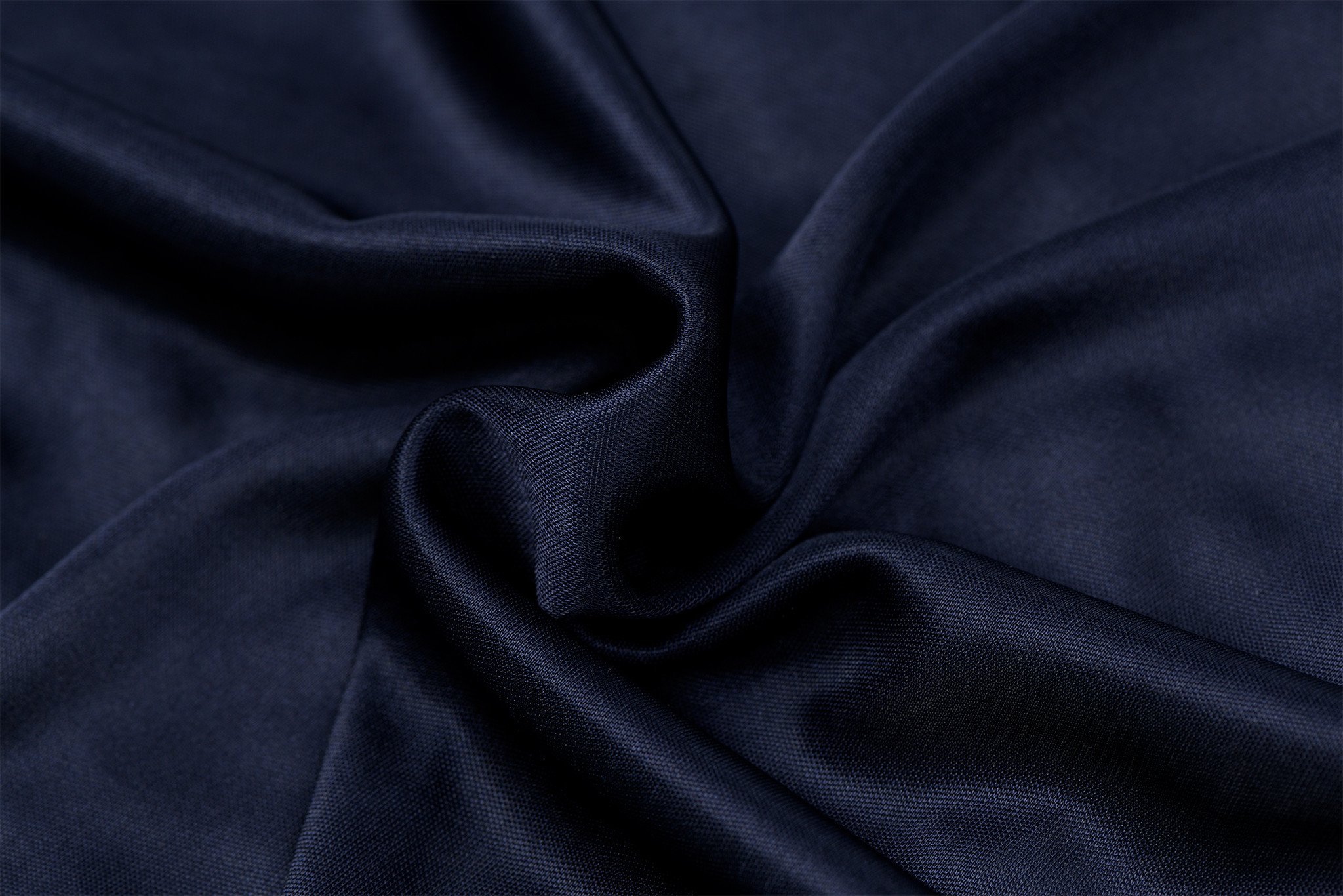 Charmeuse Stretch Voering Stof Marine