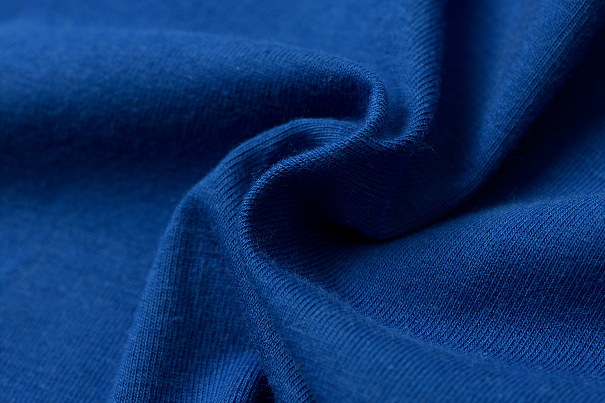 Organic Jersey Uni Kobaltblauw