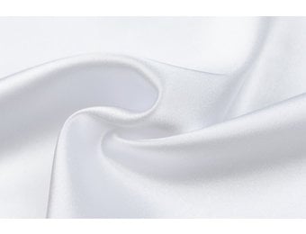 Stretch Satijn Wit
