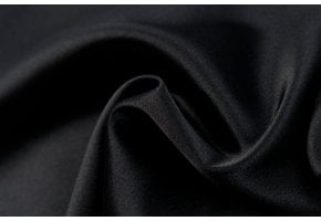 Stretch Satijn Zwart