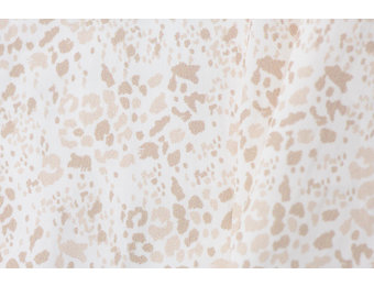 Poplin Katoen Digitale Print - Beige Mini Luipaard