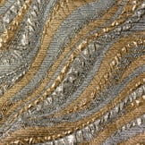 Brokaat stof wave brons - silver