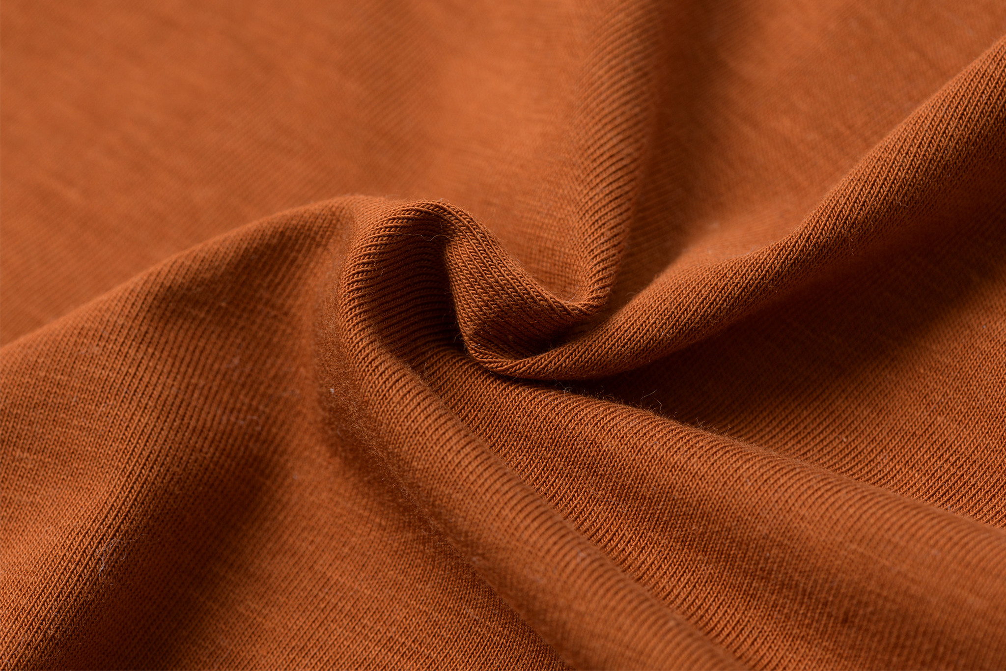 Bamboe Jersey Stof Cognac