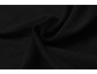 Bamboe Jersey Stof Zwart
