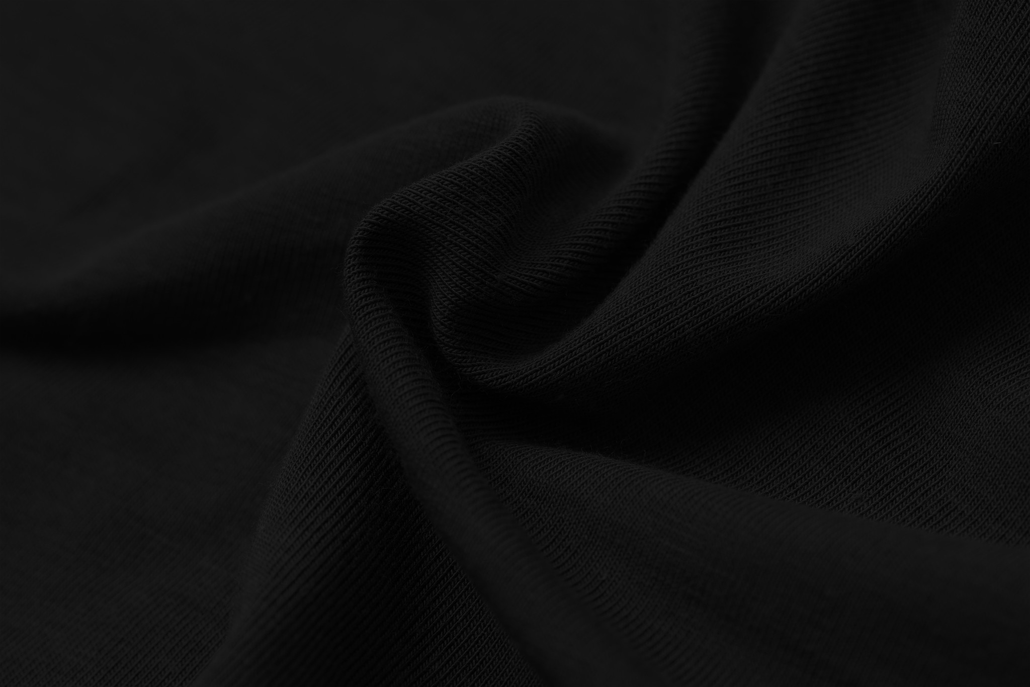 Bamboe Jersey Stof Zwart