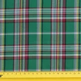 Schotse ruit katoen groen