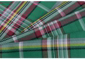 Schotse ruit katoen groen