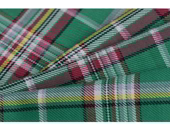 Schotse ruit katoen groen