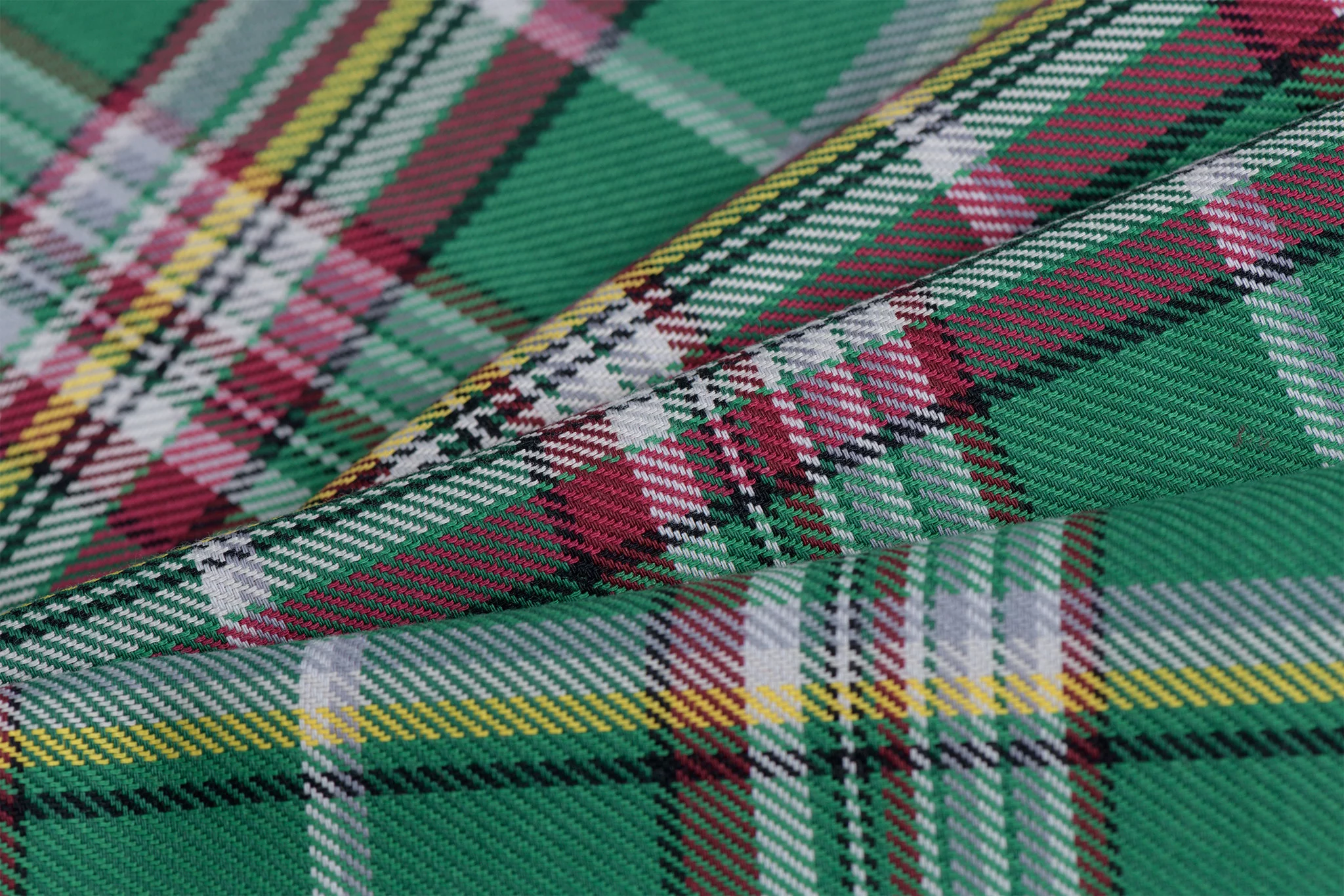 Schotse ruit katoen groen