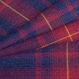 Schotse ruit katoen donkerblauw