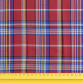 Schotse ruit katoen rood