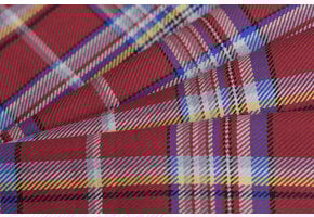 Schotse ruit katoen rood