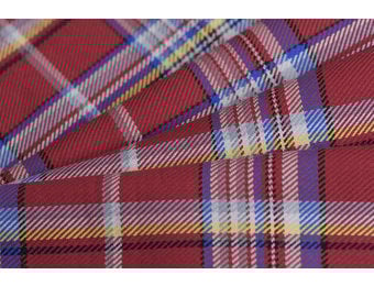 Schotse ruit katoen rood