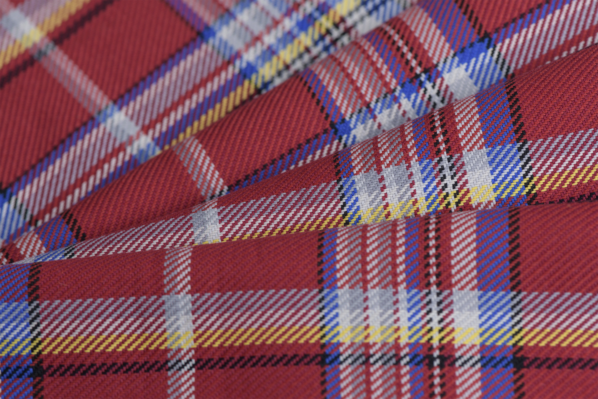 Schotse ruit katoen rood