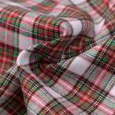 Flanel schotse ruit wit