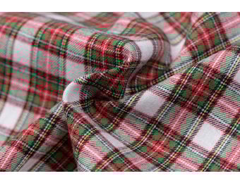 Flanel schotse ruit wit