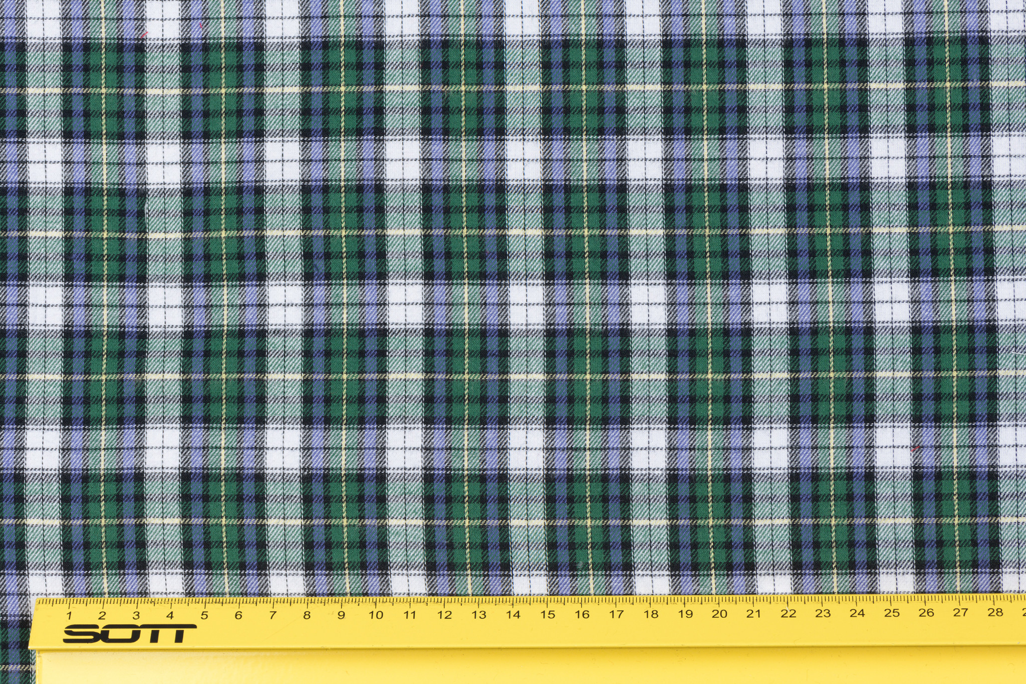 Flanel schotse ruit wit