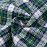 Flanel stof schotse ruit wit