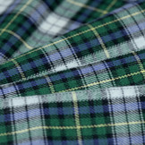 Flanel stof schotse ruit wit