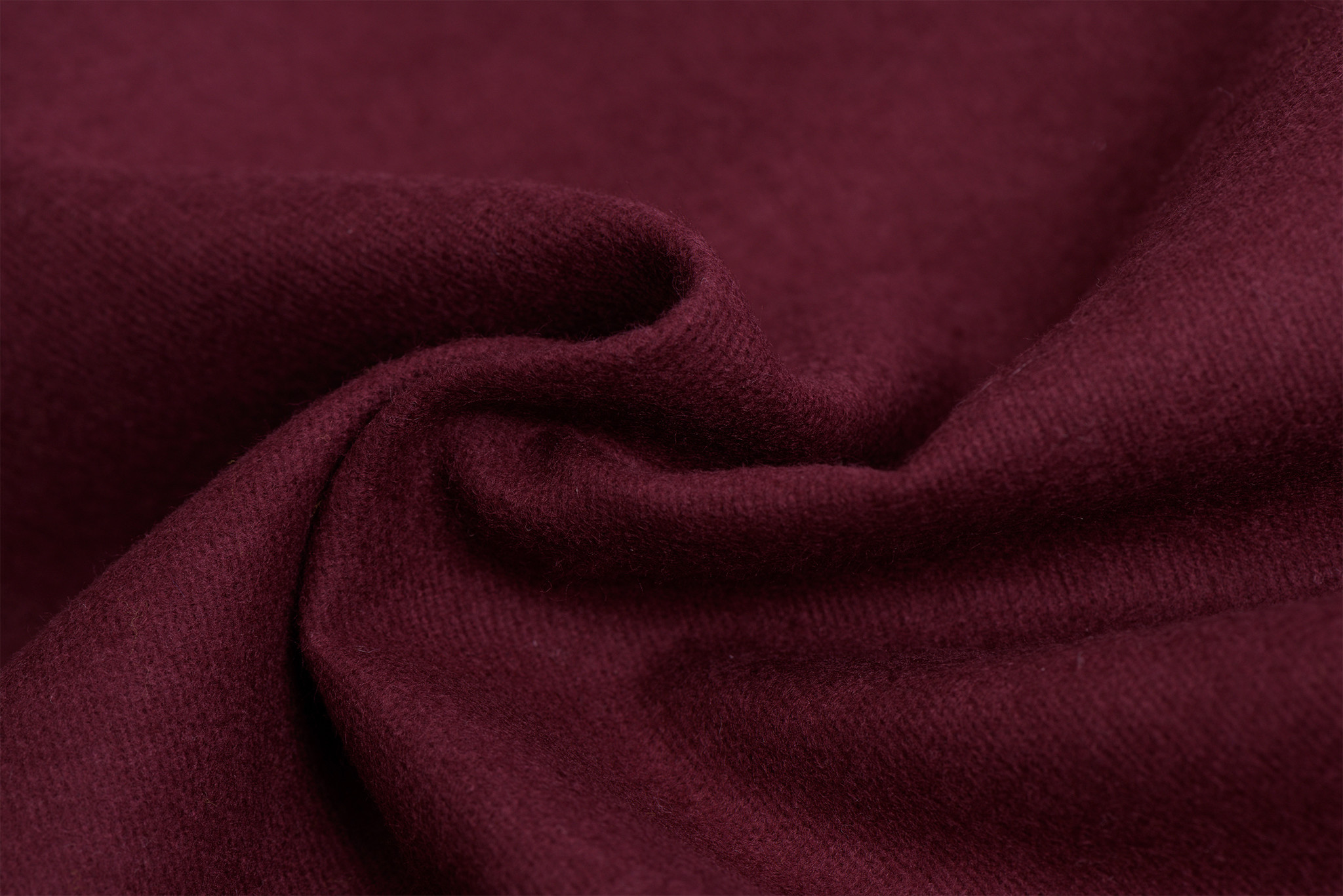 Katoen Flanel Uni Aubergine Rood