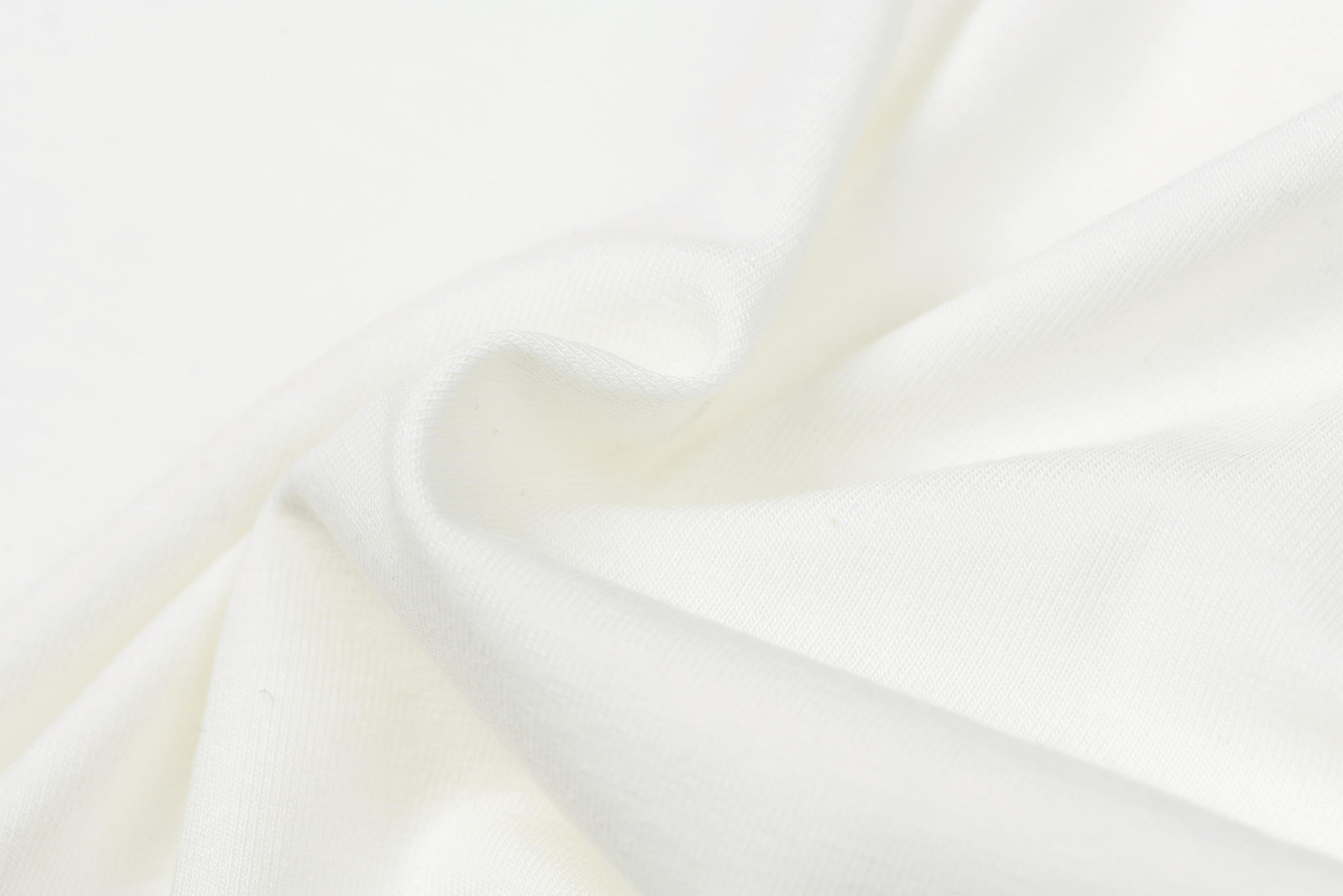 Bamboe Jersey Stof Ecru