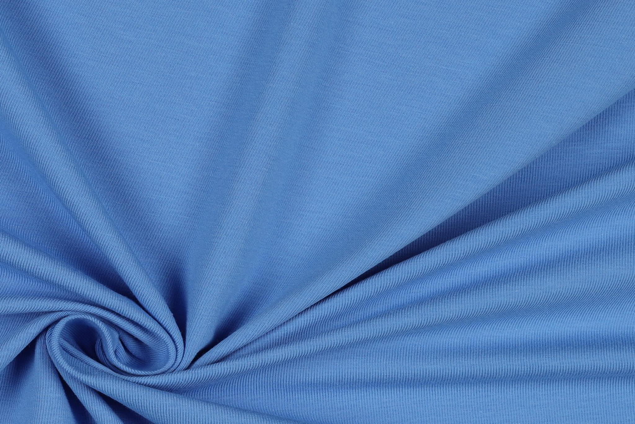 Organic Jersey Uni / Effen Blue