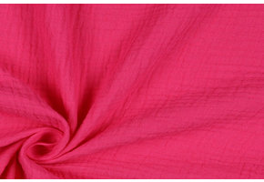 Baby Cotton – Mousseline Stof - Fuchsia