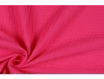 Baby Cotton – Mousseline Stof - Fuchsia