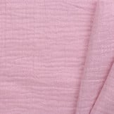 Double gauze katoen glitter licht oud rose