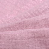 Double gauze katoen glitter licht oud rose