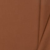 Effen Katoen Poplin Stof Cognac