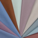 Effen Katoen Poplin Stof Cognac