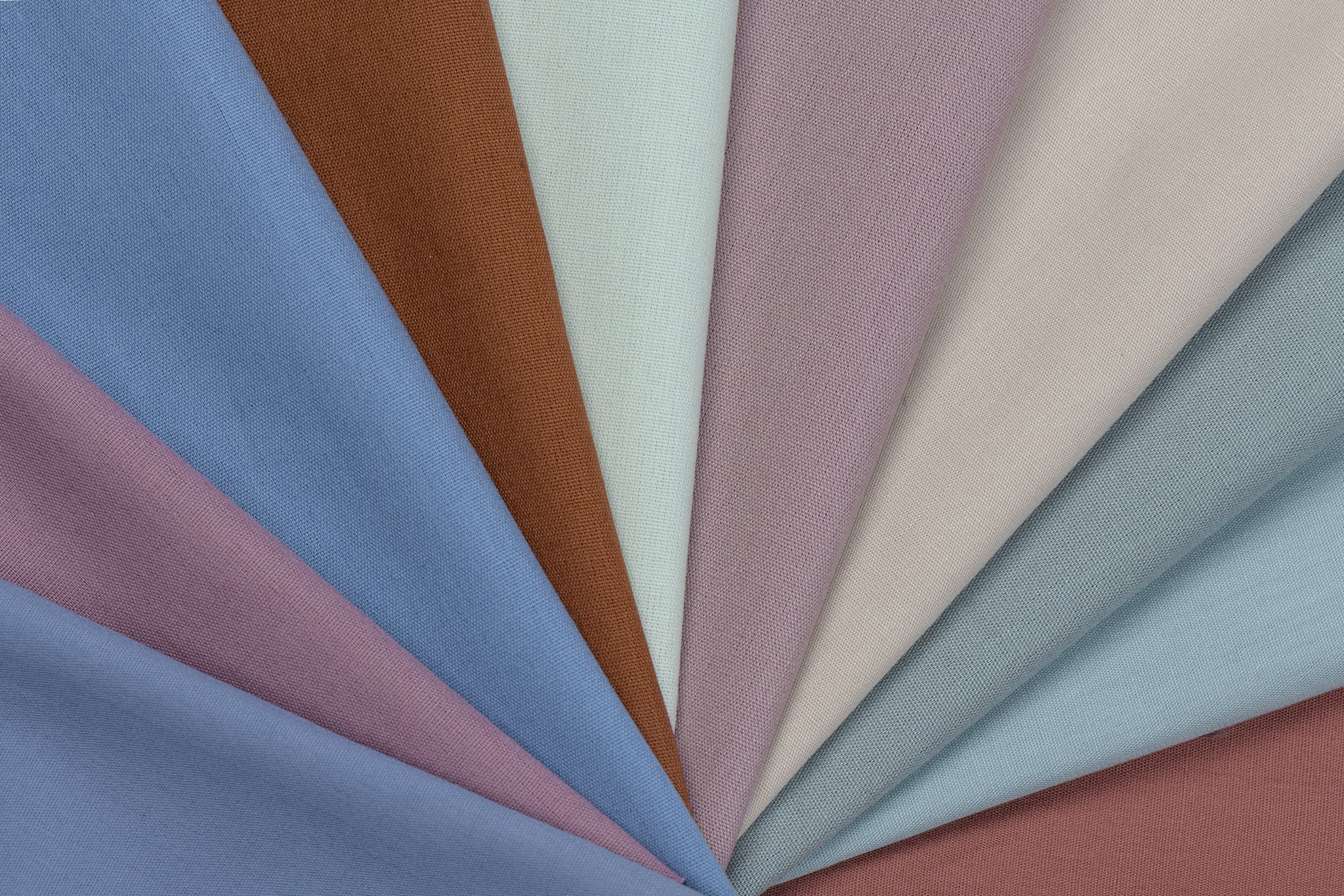 Effen Katoen Poplin Stof Cognac