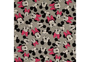 French terry geruwd minnie mouse rose