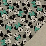French terry geruwd minnie mouse mint