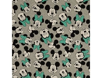 French terry geruwd minnie mouse mint