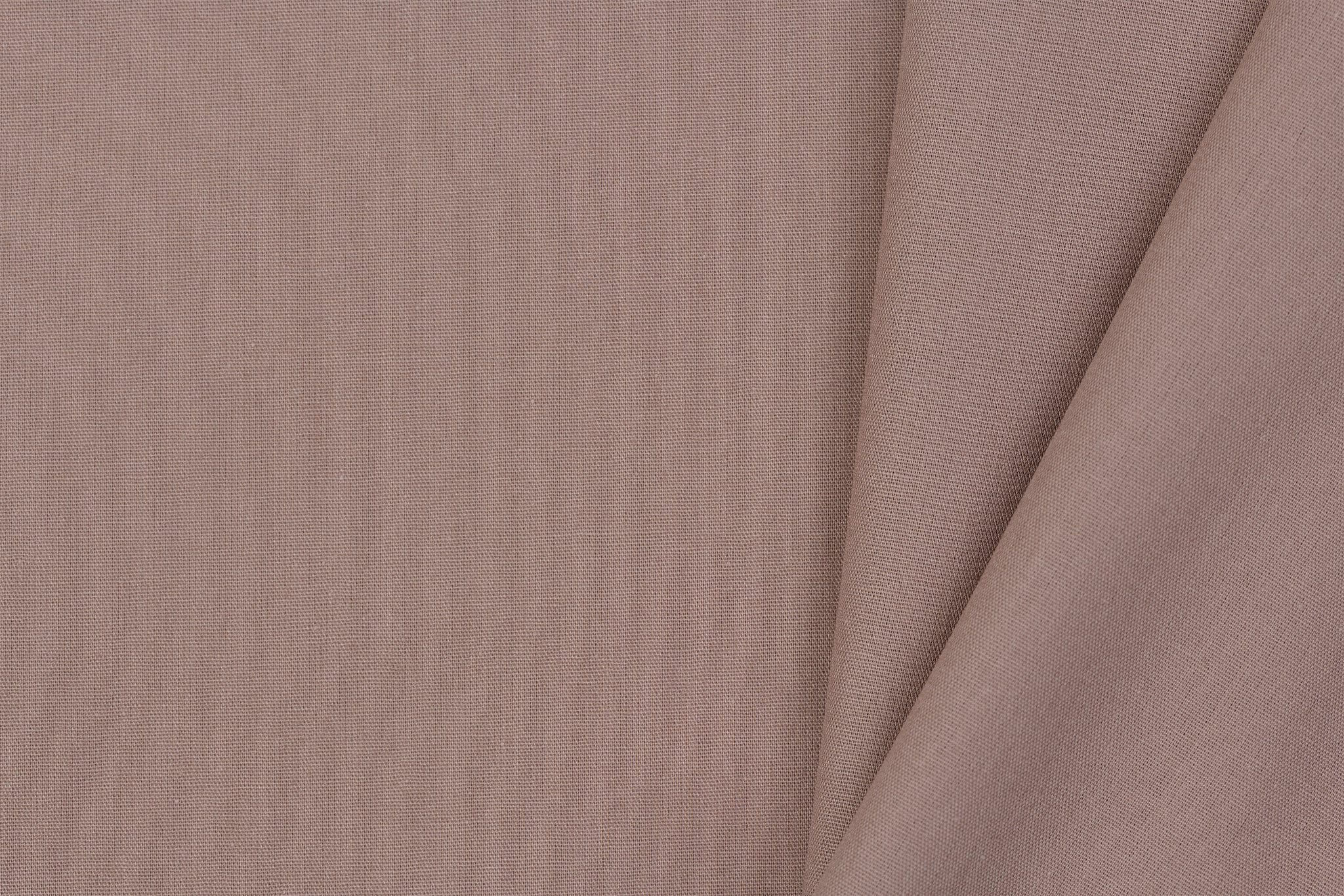 Effen Katoen Poplin Stof Licht Taupe