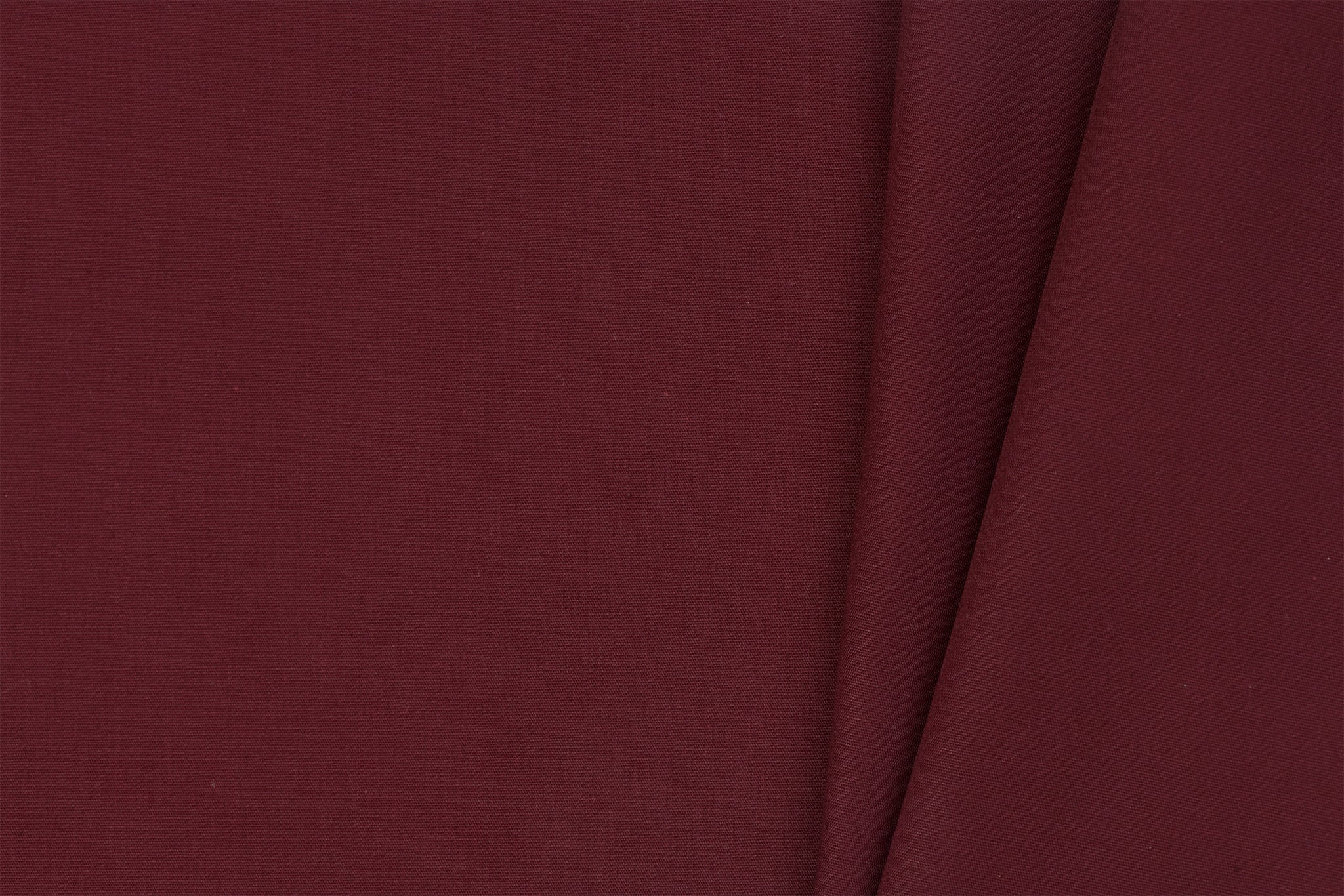 Effen Katoen Poplin Stof Bordeaux