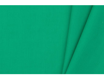Katoen Poplin Stof Grasgroen