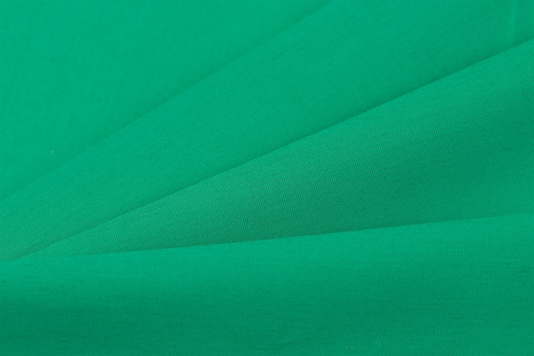 Katoen Poplin Grasgroen