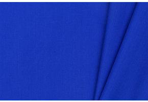 Katoen Poplin Stof Kobaltblauw