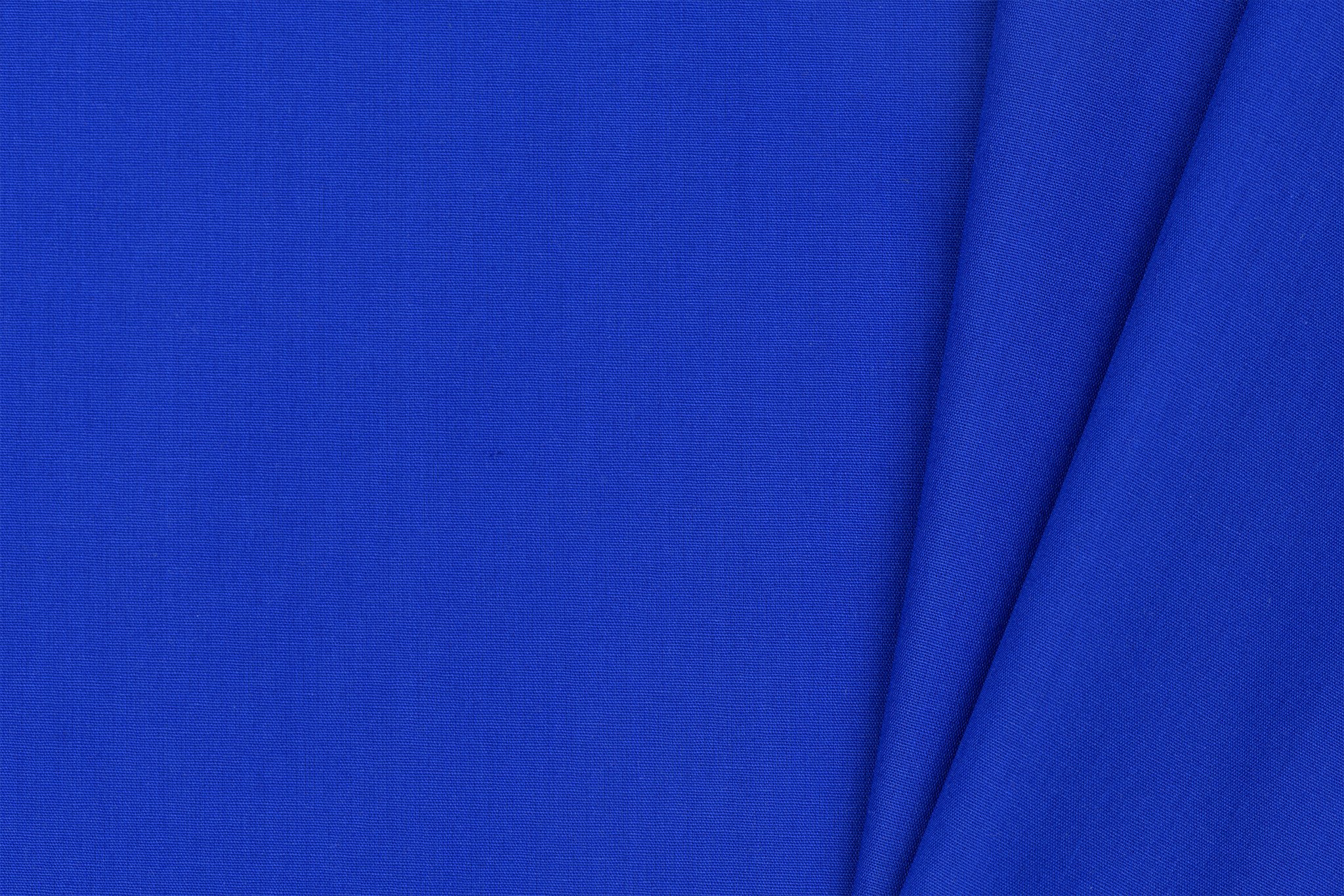 Katoen Poplin Kobaltblauw