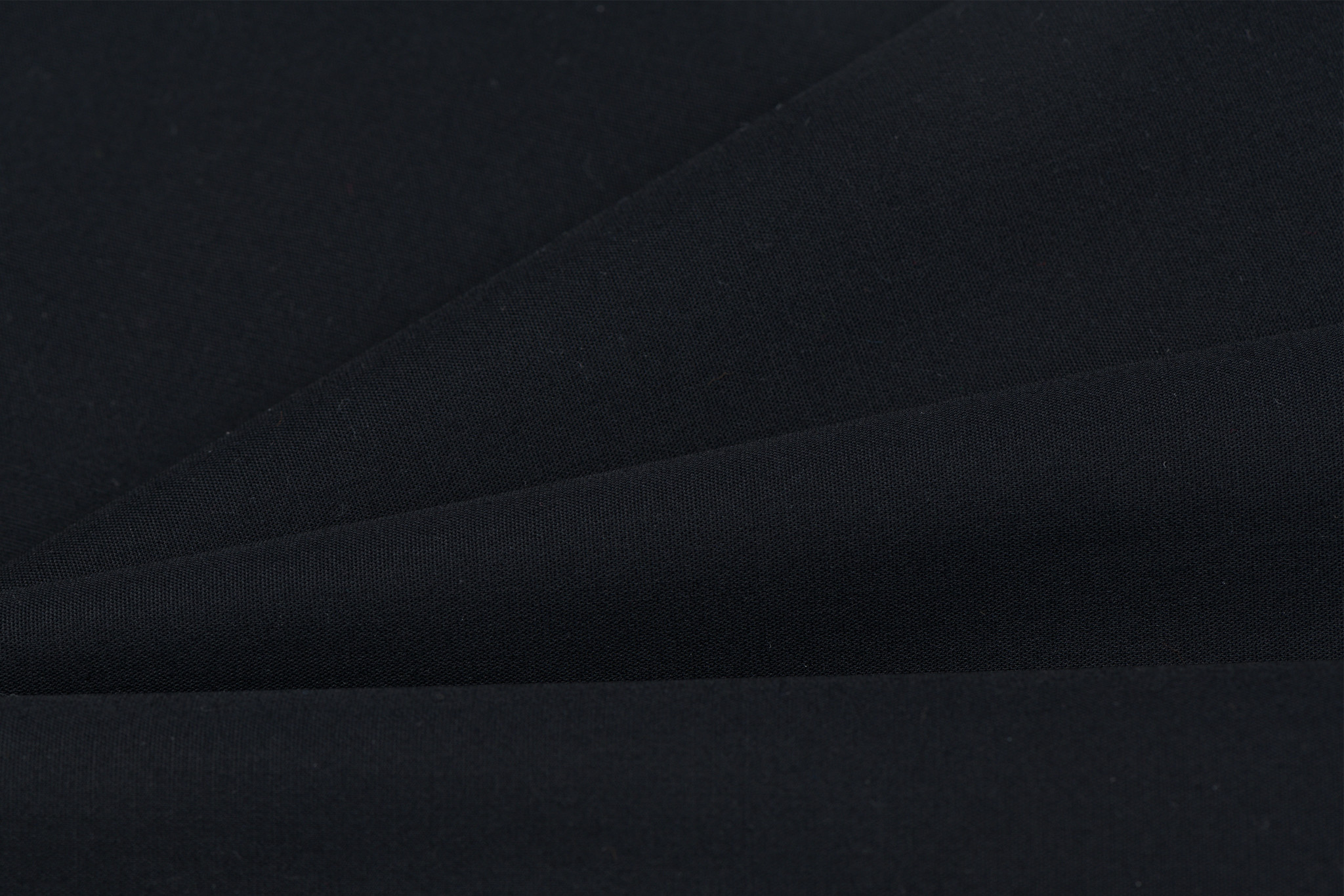 Katoen Poplin Stof Zwart – Glad, Ademend & Veelzijdig