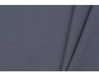 Katoen Poplin Donkergrijs