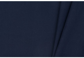 Katoen Poplin Stof Donkerblauw