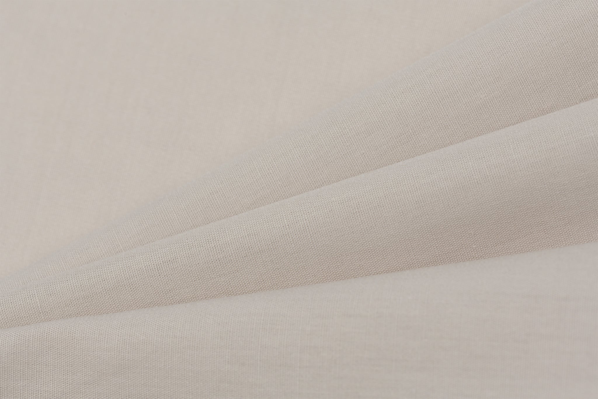 Effen Katoen Poplin Stof Beige