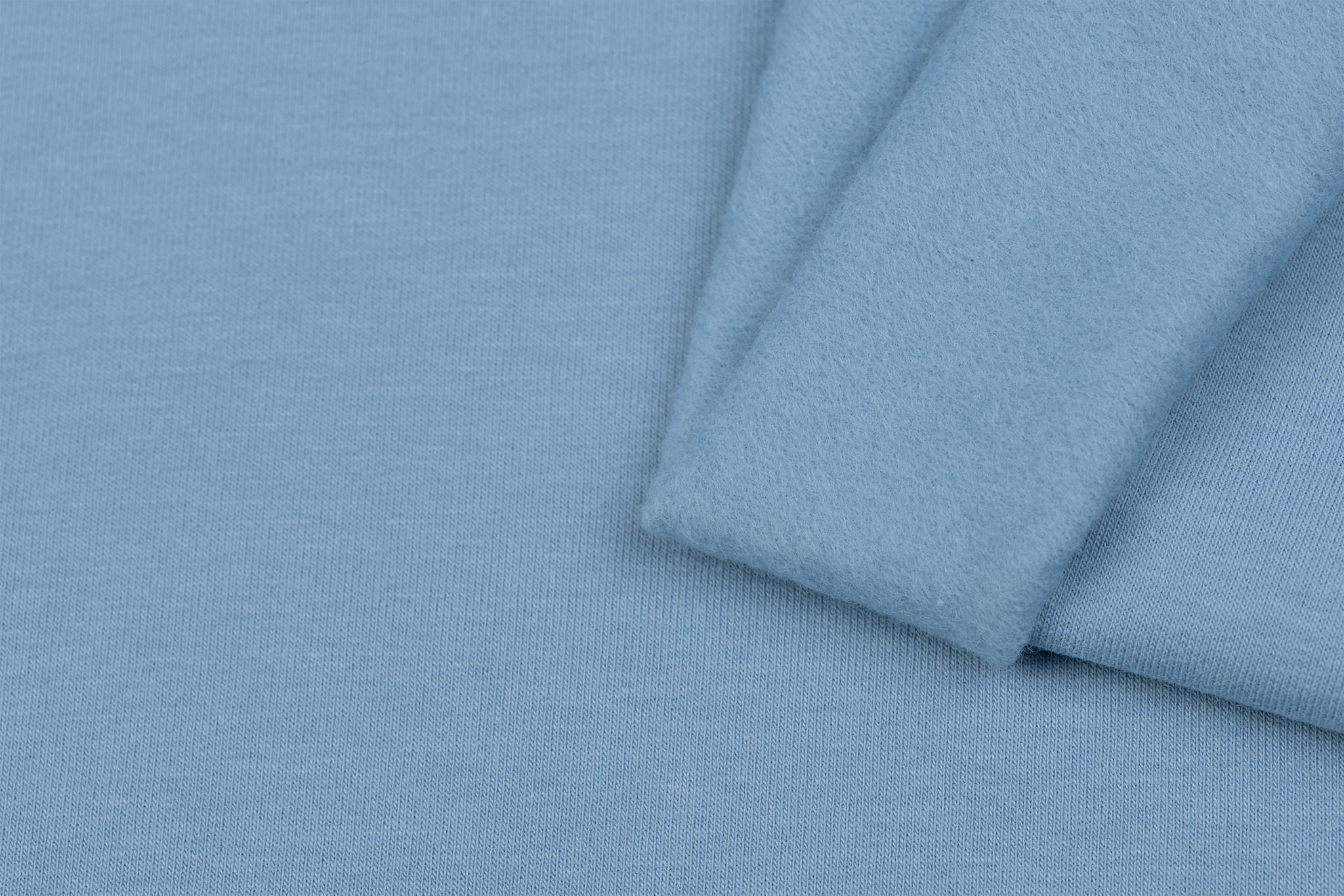 Organic French Terry Brushed Uni Licht Jeans