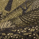 Gobelin stof oriental garden zwart goud